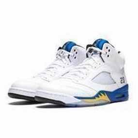 Men's Jordan 5 Retro Laney Basketball Shoes - White Asics Shoe Size Chart Width