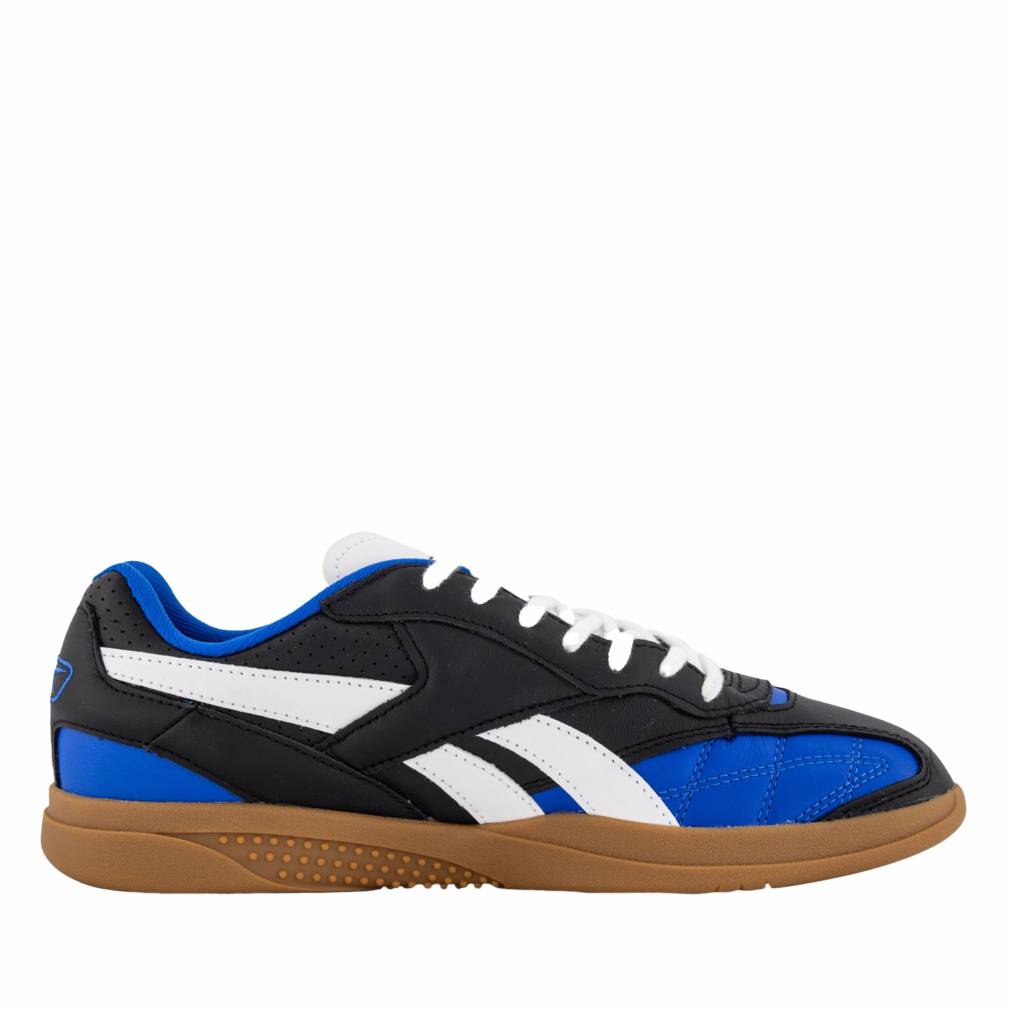 Best Long Distance Walking Sneakers Men's Reebok Hammer Street - Black/Blue/Gum