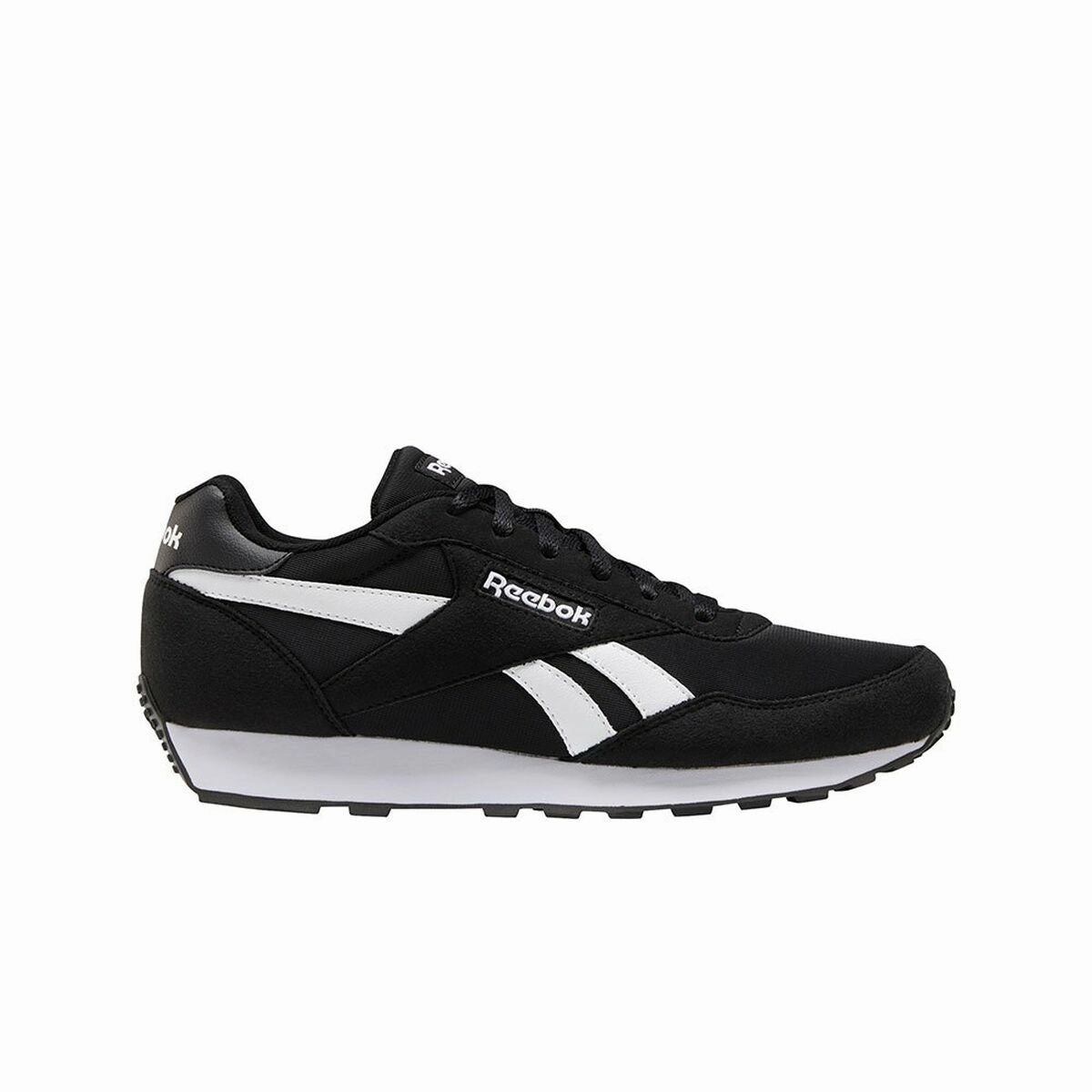 Suede Slide Sandals Men's Trainers Reebok REWIND RUN FZ0662 Black