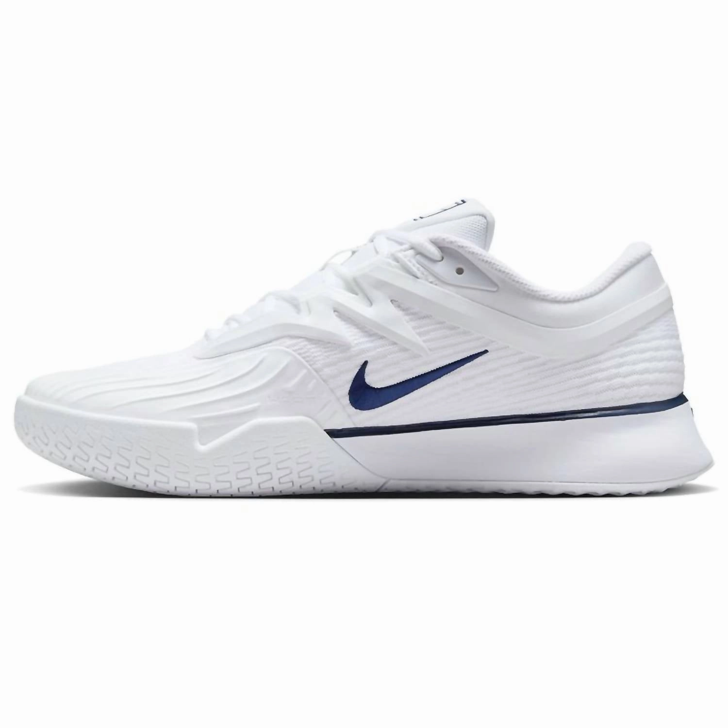 Men's Zoom Vapor Pro 3 Premium Hard Court Tennis Shoes In White/midnight Navy Asics Shot Put Shoes