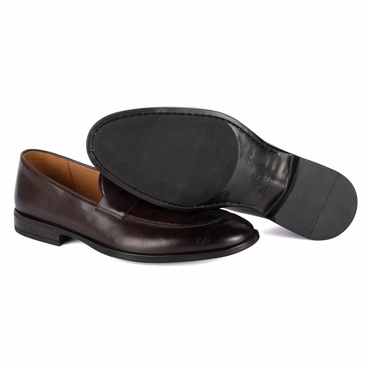 Penny Loafers With Socks ESSENTIAL JASON 94092<br>Mogano loafers