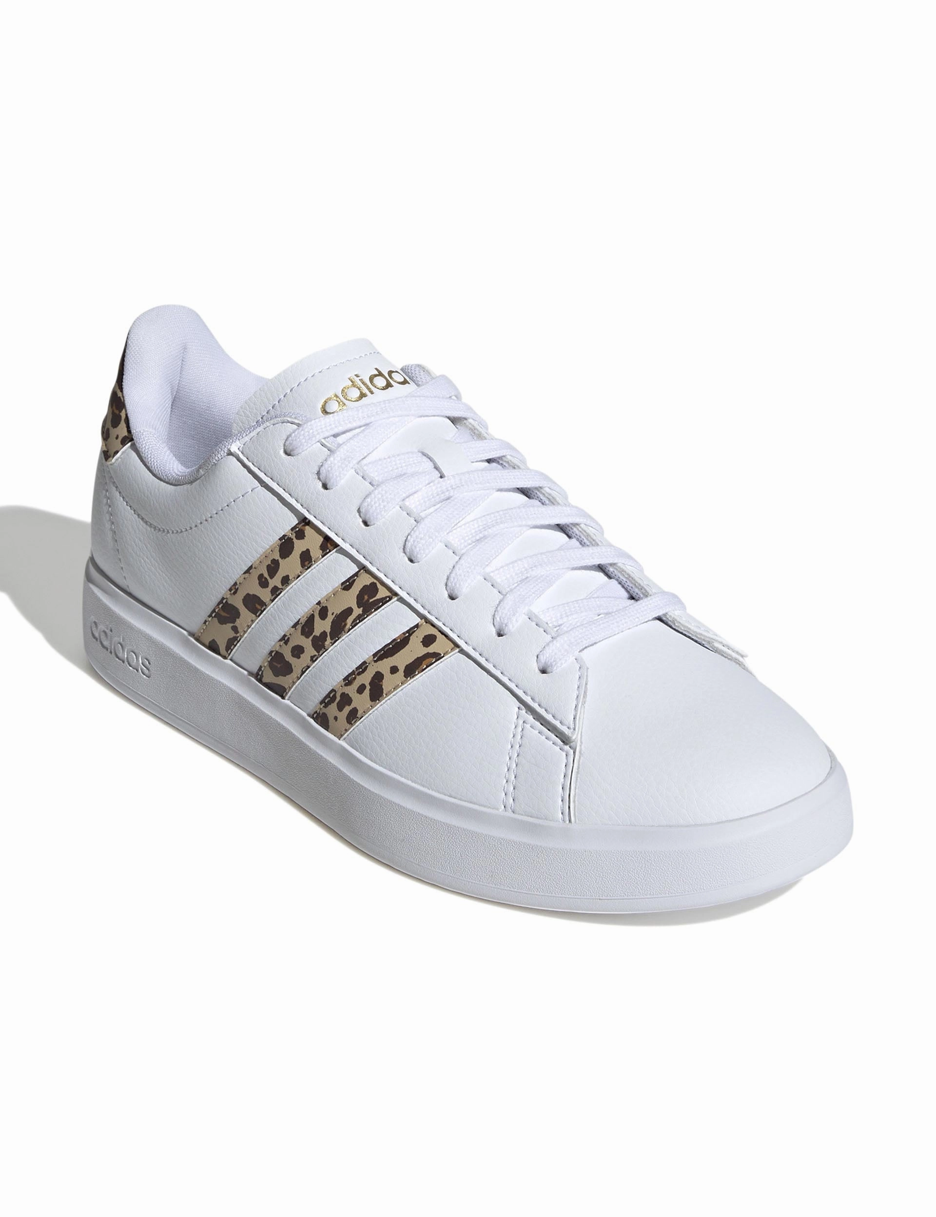 Grand Court 2.0 Shoes - Cloud White/Magic Beige/Matte Gold Adidas Samba Xlg Athletic Shoe