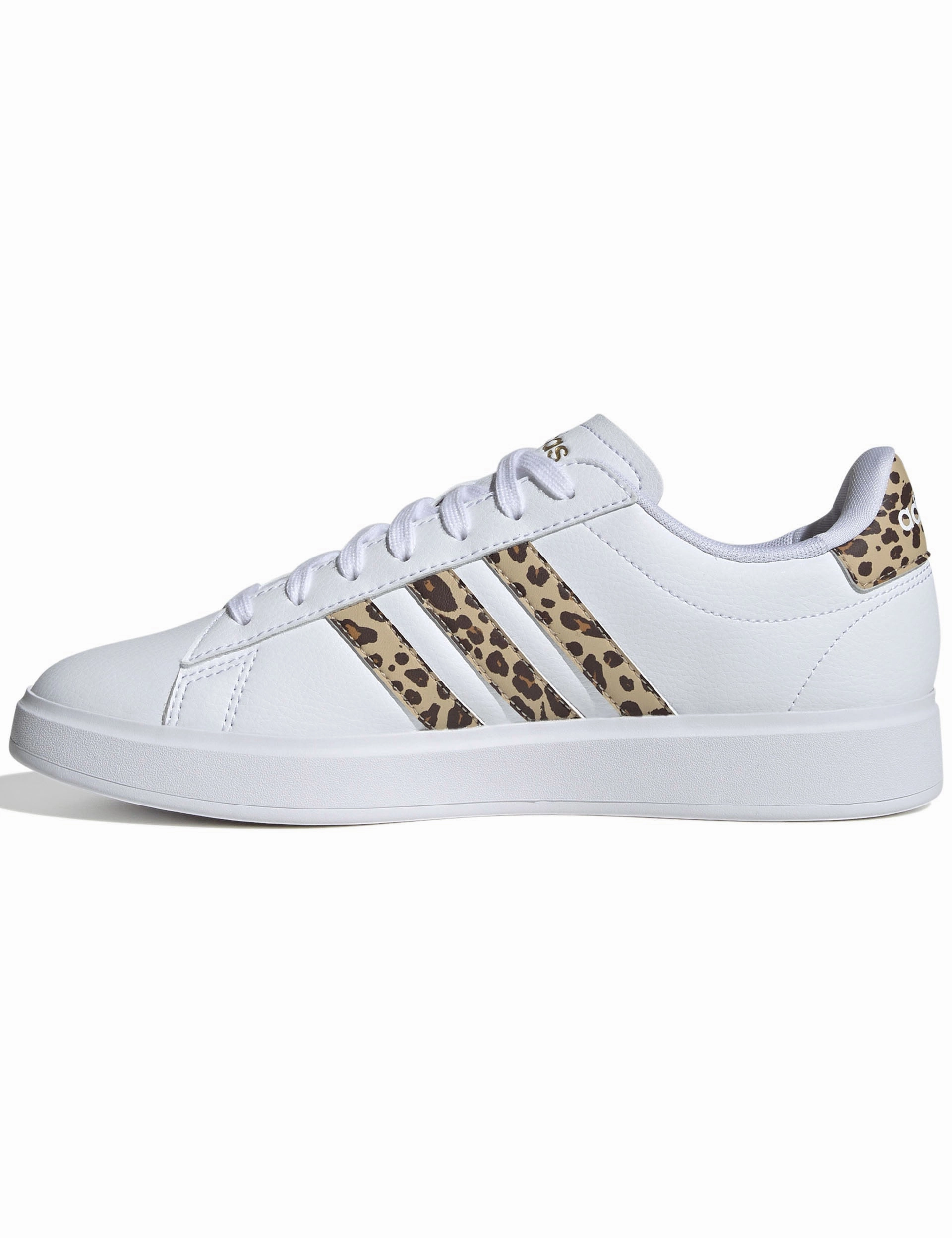 Grand Court 2.0 Shoes - Cloud White/Magic Beige/Matte Gold Adidas Shoes Pronation