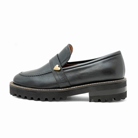 Loafers With Fur Lining Monique Loafers - Black [ NO RETURN - NO EXCHANGE ]