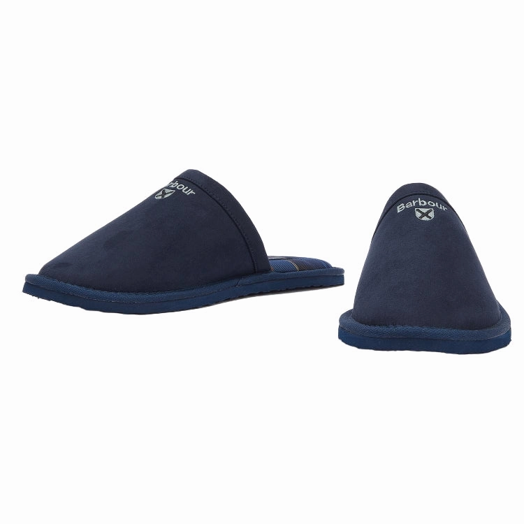 The Most Comfortable Slippers Barbour Everitt Mule Slipper - Navy