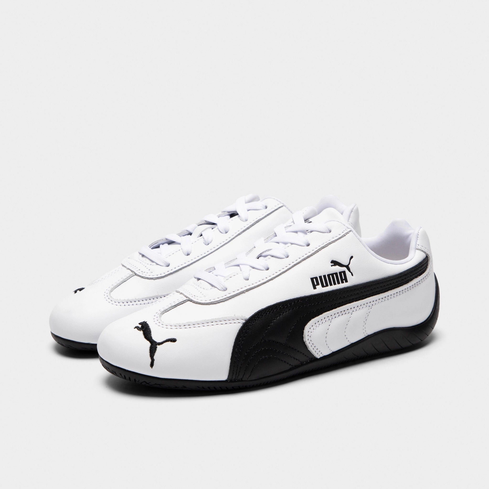 PUMA Women's Speedcat Leather Black / White Asics Shoes Size 15