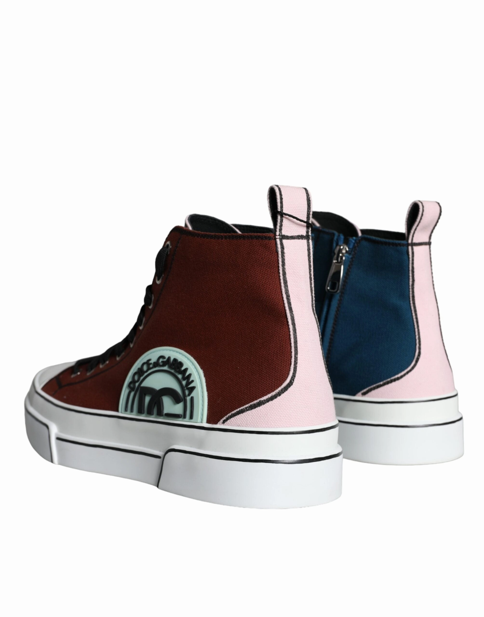 Tights And Sneakers Multicolor Patchwork High Top Sneaker Shoes