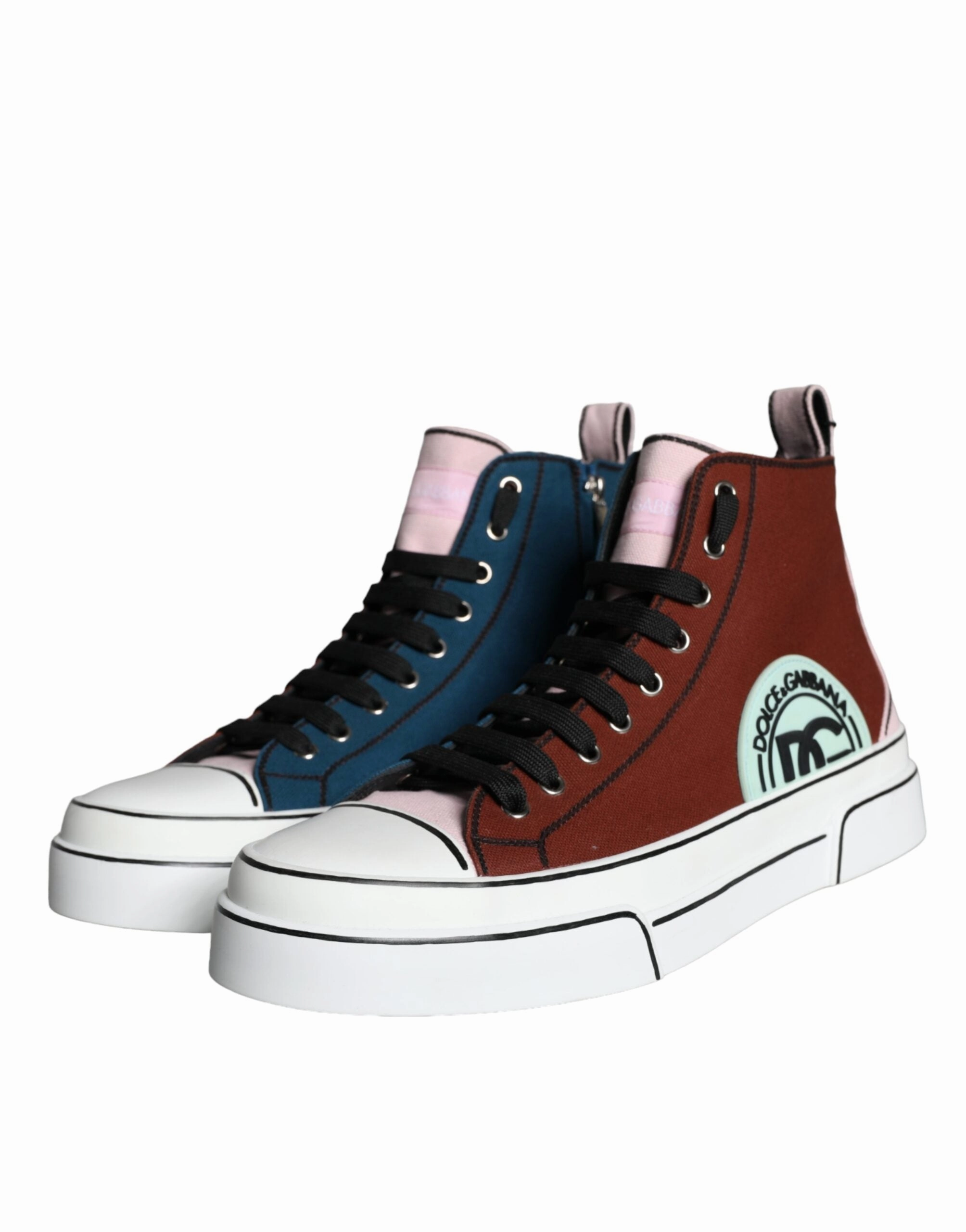Multicolor Patchwork High Top Sneaker Shoes Tyr Sneakers