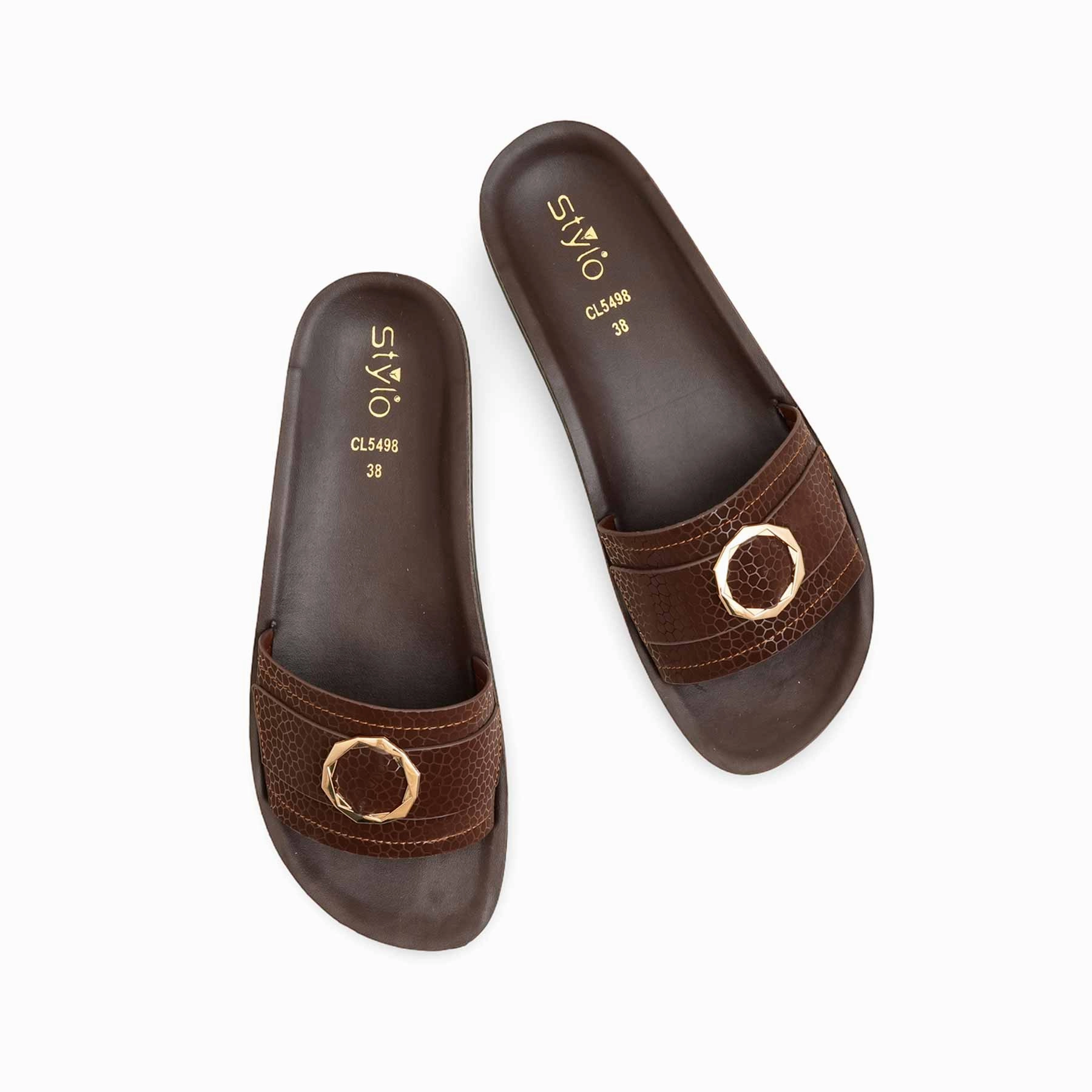 Casual Crocs Shoes Brown Casual Softy CL5498