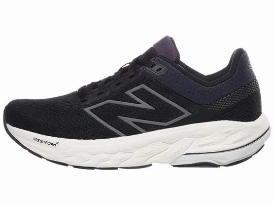 New Balance | Fresh Foam X 860 v14 | Women's | Black/White Best Running Shoes With Ankle Support