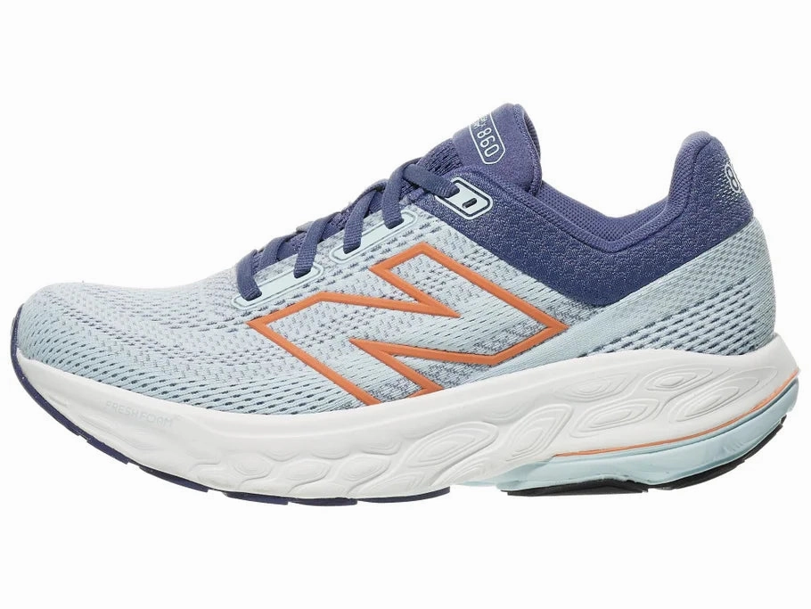 Running Shoe Vs Walking Shoe New Balance | Fresh Foam X 860 v14 | Women's | Frosted Glass/Dream State/Peach