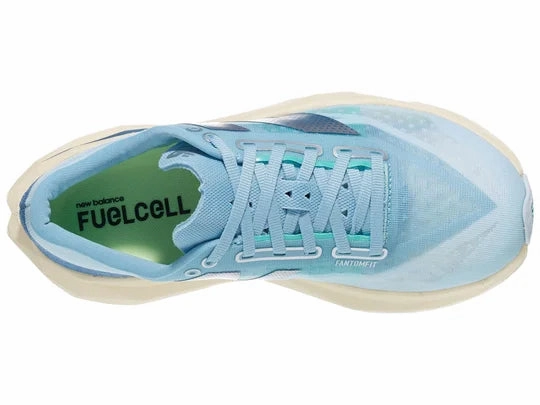 O C Running Shoes New Balance | FuelCell Rebel v4 | Women's | Quarry Blue/Chrome Blue/Heron Blue/Silver Metalic