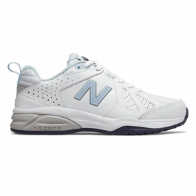 Grey And White New Balance New Balance WX624v5 WB D WIDE Womens Cross Training Shoes