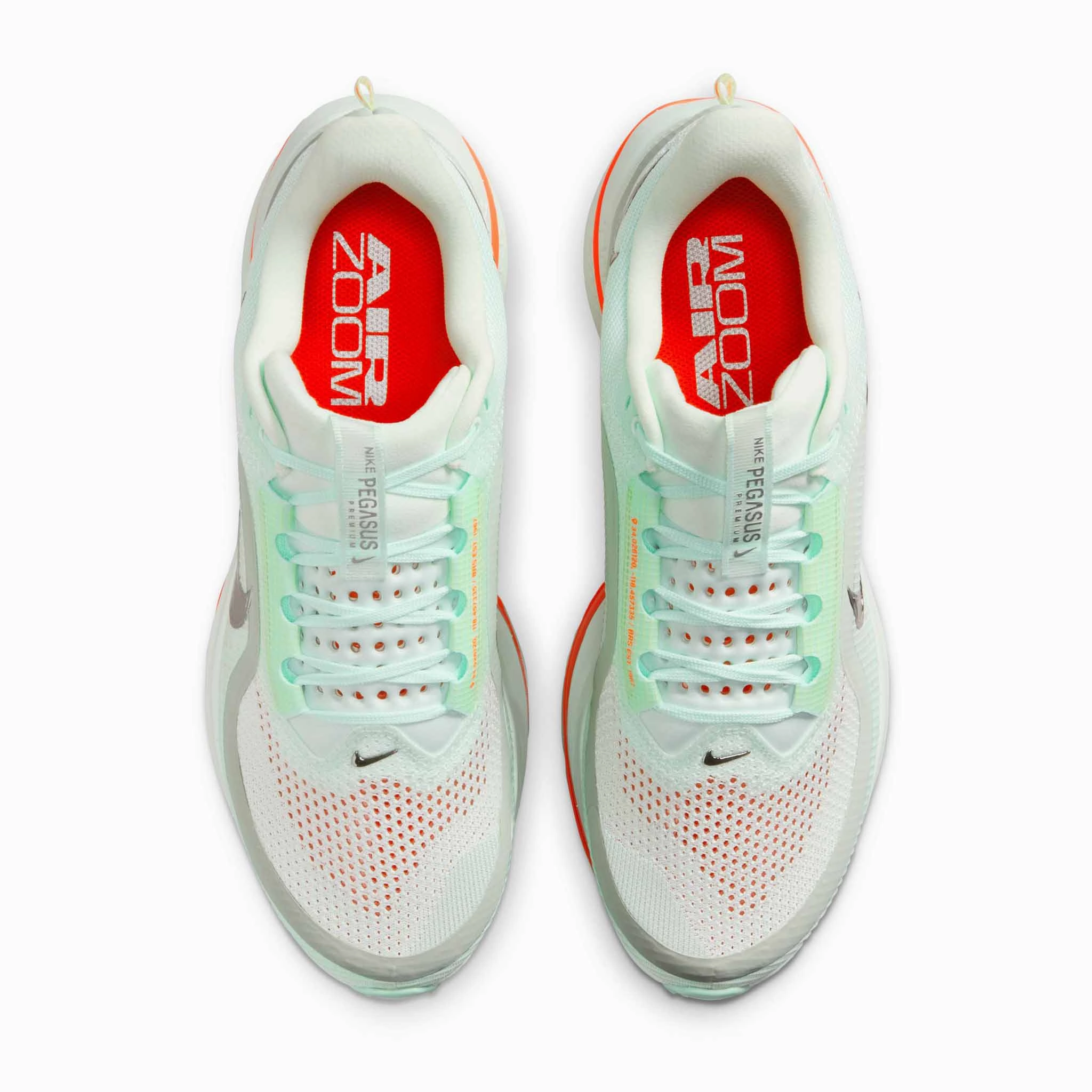 Asics Tennis Shoes Us Nike | Men's Pegasus Premium Road Running Shoes - Barely Green/Bright Crimson-Mint Foam