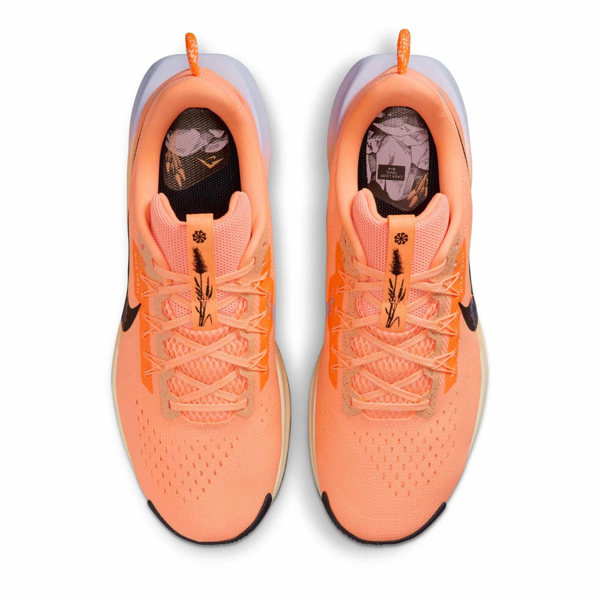 Nike | Men's Pegasus Trail 5 Trail Running Shoes - Orange Pulse/Black-Ghost-Alabaster Asics Gel Nimbus 20 Shoe Mid Grey Seashell Pink