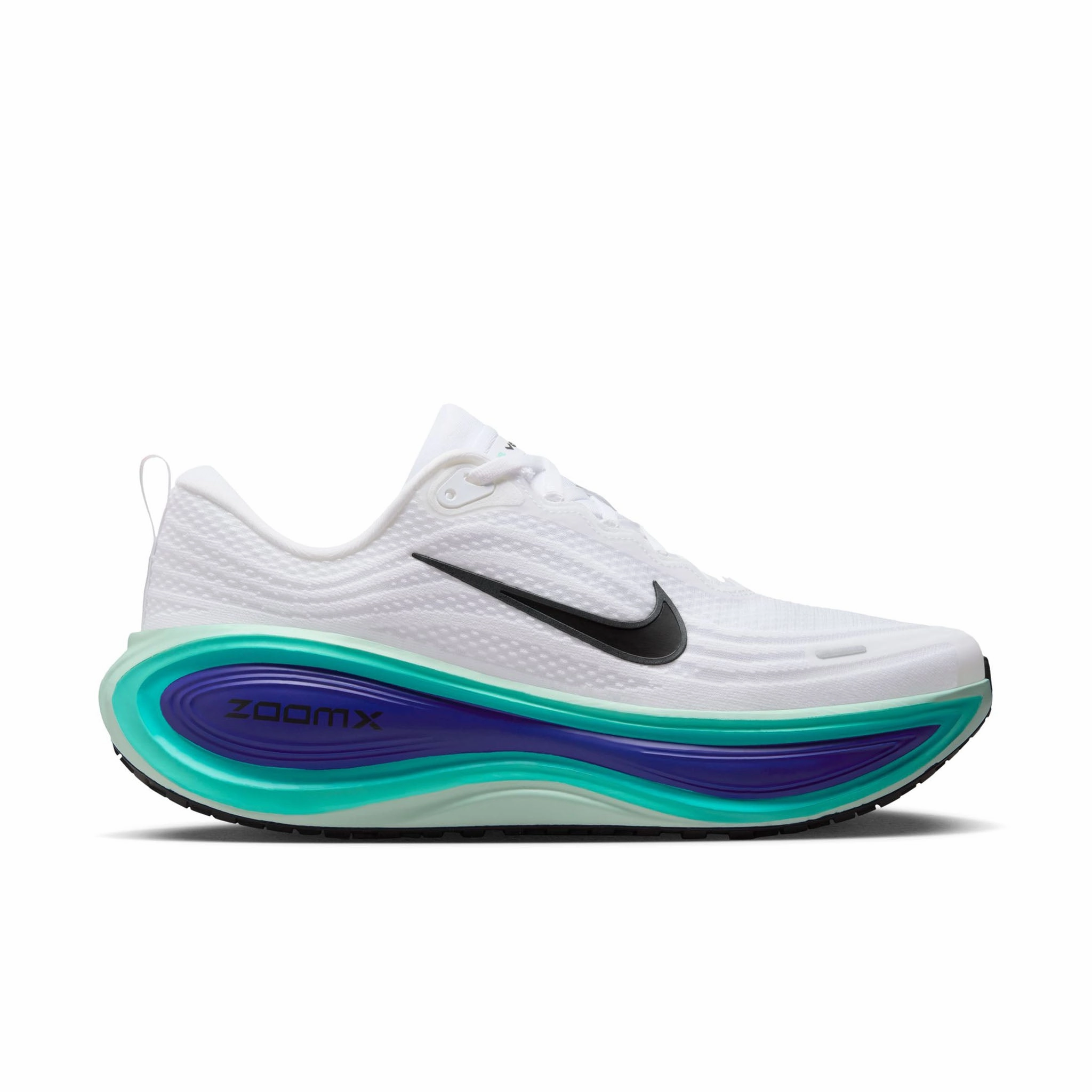 Nike | Men's Vomero Plus Road Running Shoes - White/Black-Bright Concord-Hyper Turquoise Asics Gel-kinsei Max Running Shoes