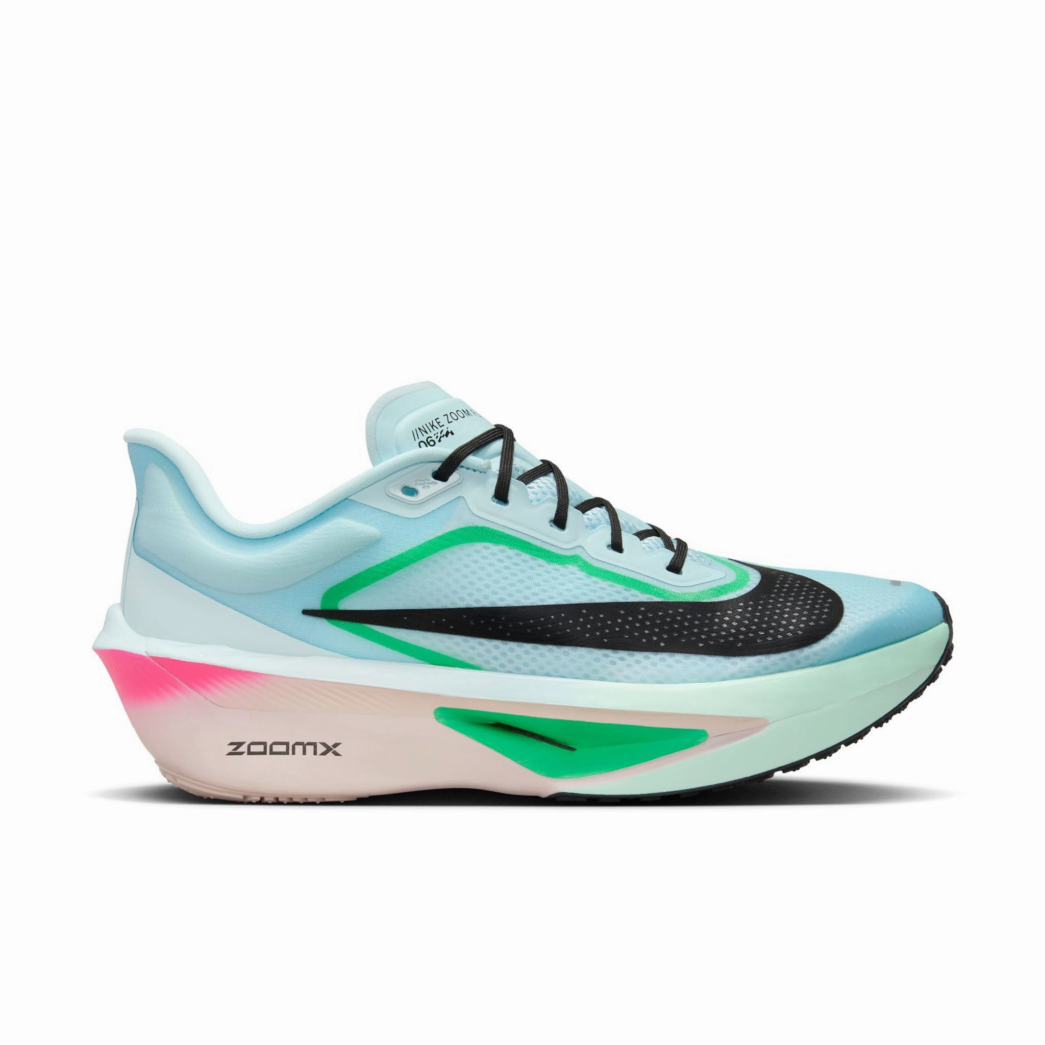 Nike | Men's Zoom Fly 6 Road Running Shoes - Glacier Ice/Black-Hyper Pink-Green Shock Best Asics Shoes For Hiit
