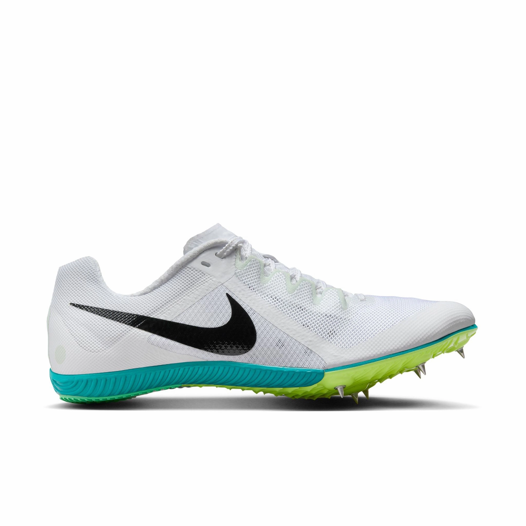 Nike | Unisex Zoom Rival Track & Field Multi-Event Spikes - White/Black-Bright Spruce-Vapor Green Asics 54s Wrestling Shoes