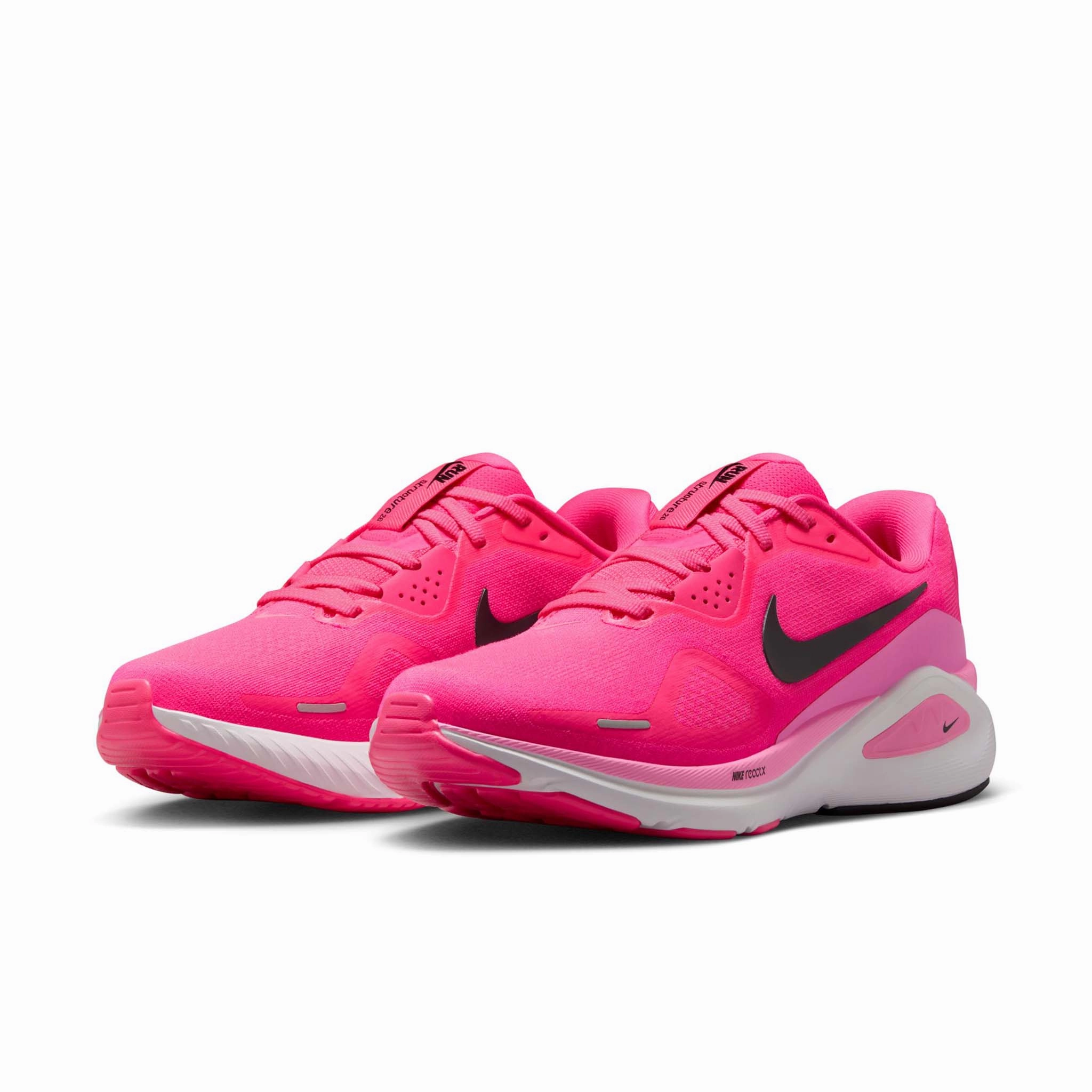 Nike | Women's Structure 26 Road Running Shoes - Hyper Pink/Black-Pink Spell-White Asics Running Shoes With Spikes