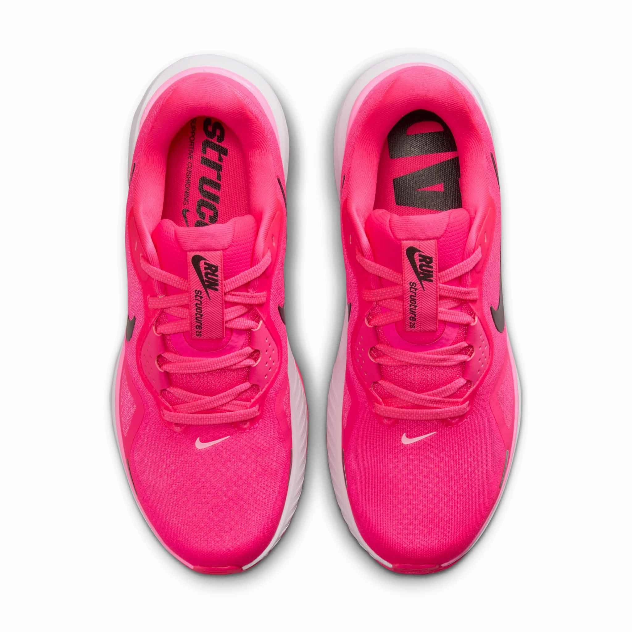 Nike | Women's Structure 26 Road Running Shoes - Hyper Pink/Black-Pink Spell-White Asics Wrestling Shoes Evo