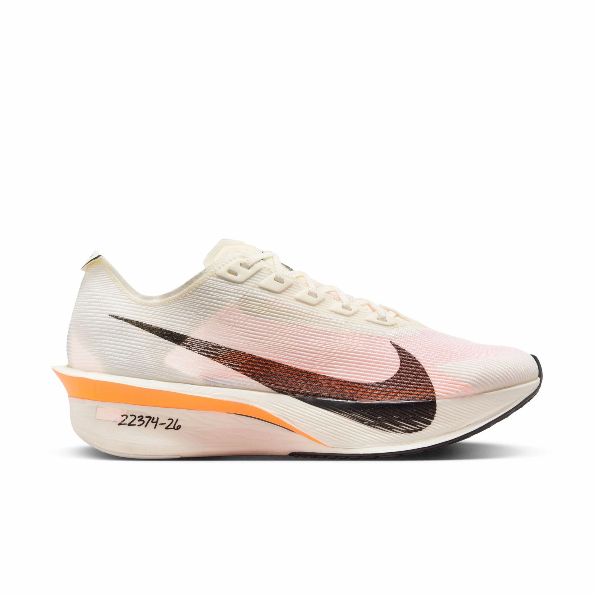 Nike | Women's Vaporfly 4 Proto Road Racing Shoes - Sail/Black-Total Orange-White Asics Dave Schultz Shoes