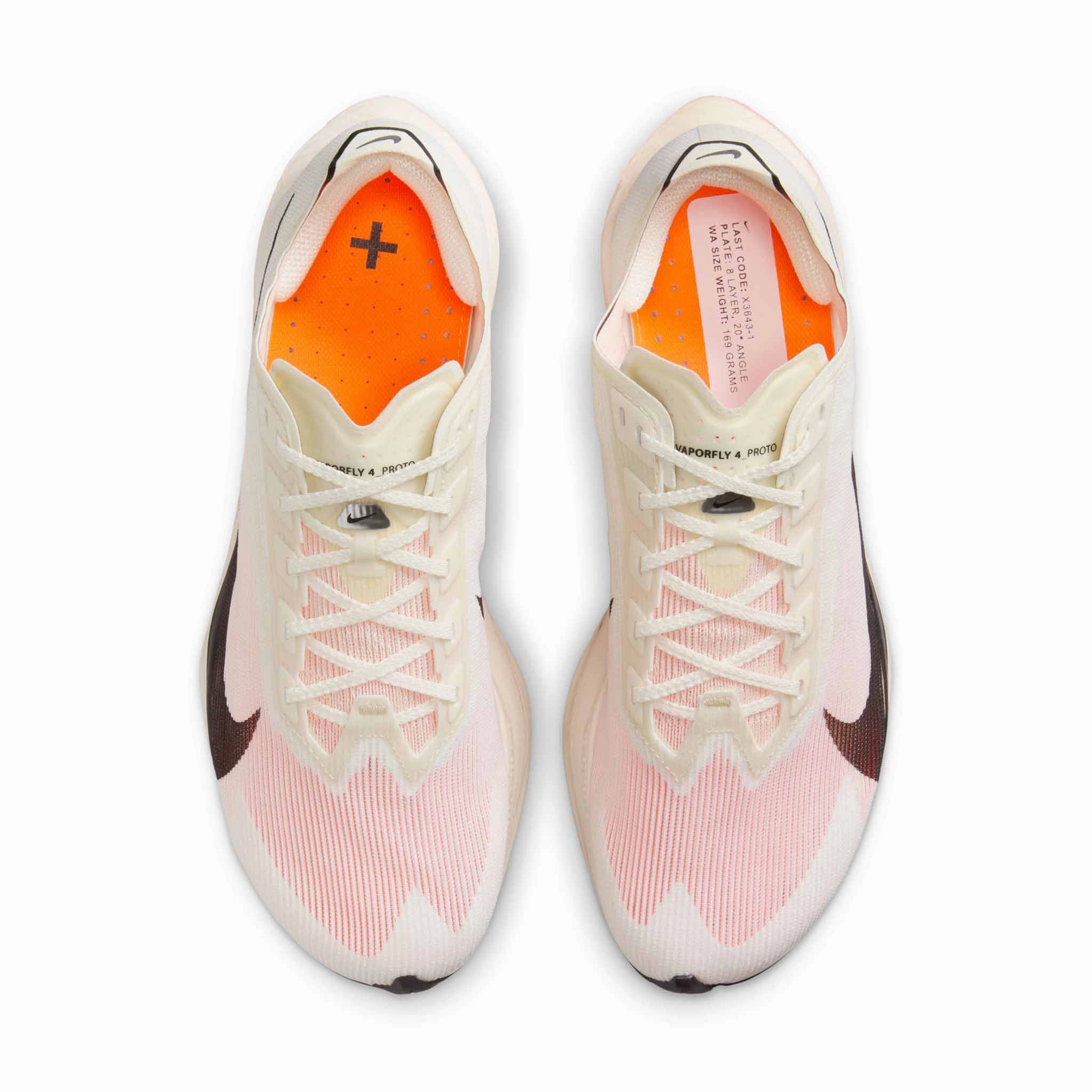 Nike | Women's Vaporfly 4 Proto Road Racing Shoes - Sail/Black-Total Orange-White Asics Running Shoes Coupons