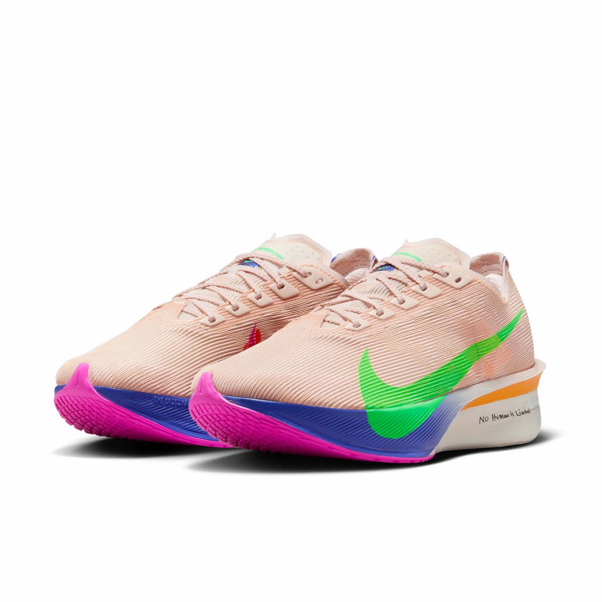 Asics Trail Running Shoes Pronation Nike | Women's Vaporfly 4 "Eliud Kipchoge" Road Racing Shoes - Silt Red/Green Shock-Fire Pink