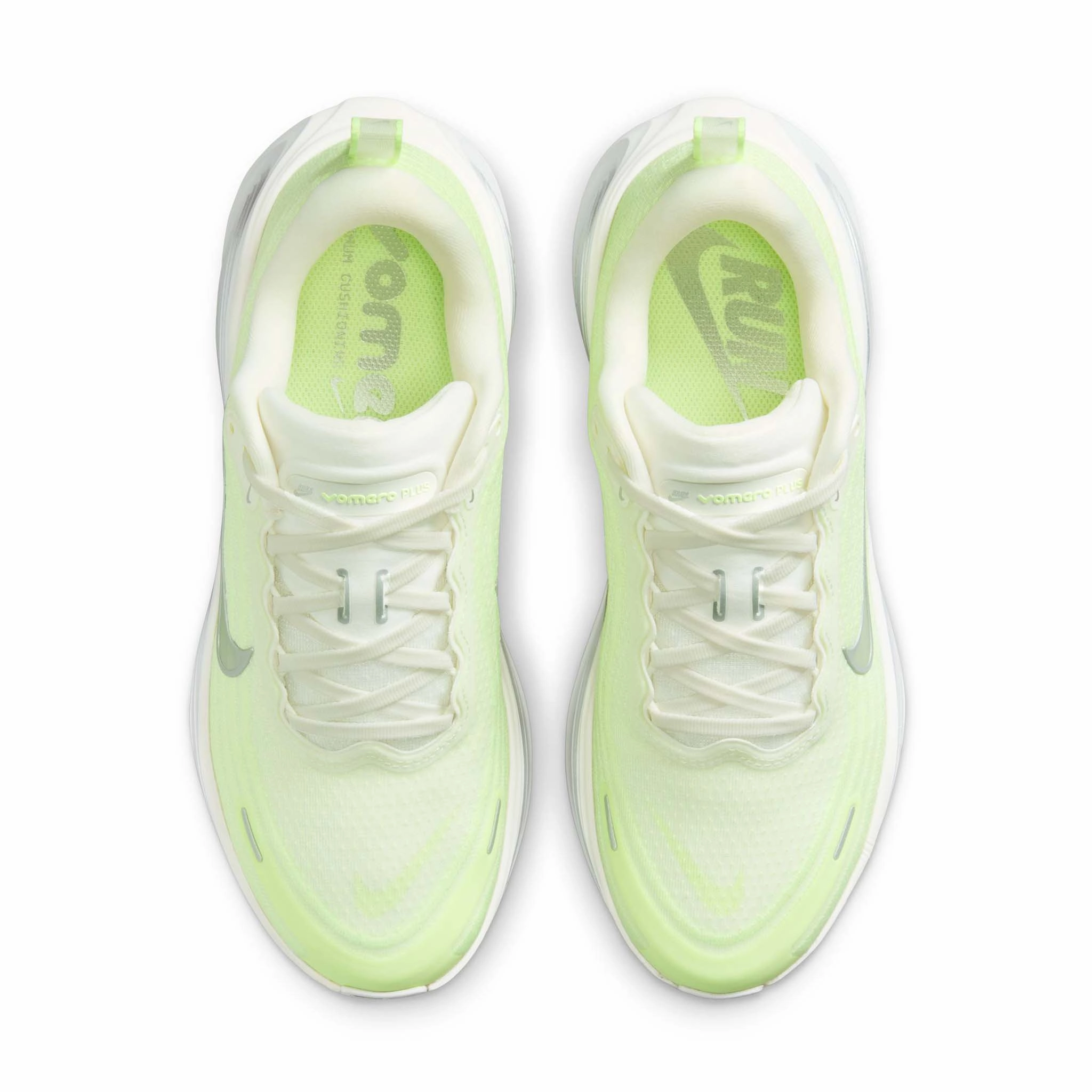 Nike | Women's Vomero Plus Road Running Shoes - Sail/Metallic Silver-Barely Volt Asics Wrestling Shoes Ex-eo