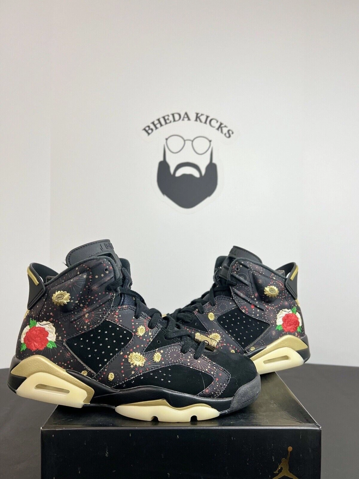 Nike Air Jordan 6 Retro Chinese New Year AA2492021 Sneaker Shoes Mens Size 8 Asics Outdoor Tennis Shoes