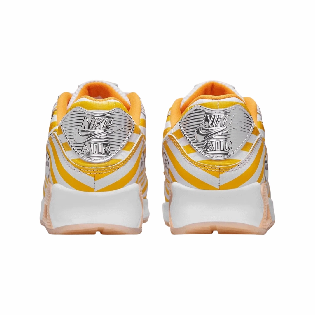 Asics Free Running Shoes Nike Air Max 90 Fried Chicken Speed Yellow Shimmer White