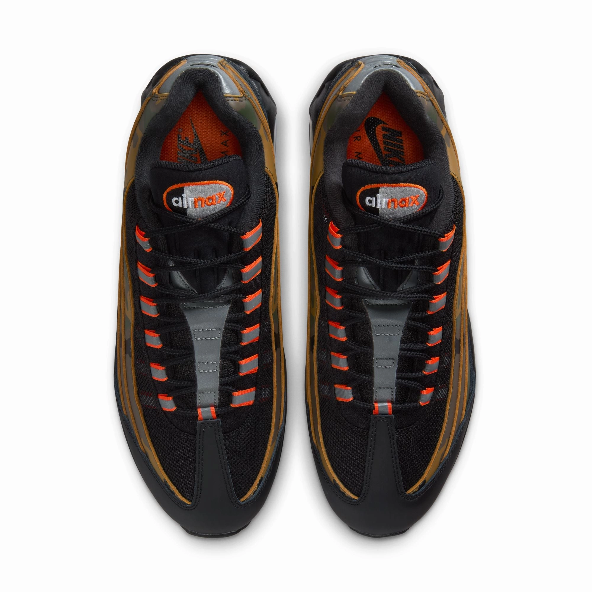 Best Asics Tiger Shoes Nike Air Max 95 Men's Shoes Color: Black/safety Orange-metallic Silver HQ1973-001