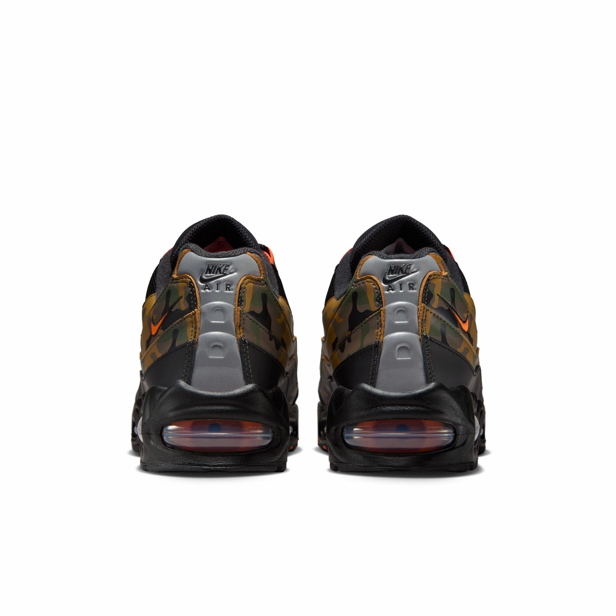 Asics Steel Toe Work Shoes Nike Air Max 95 Men's Shoes Color: Black/safety Orange-metallic Silver HQ1973-001