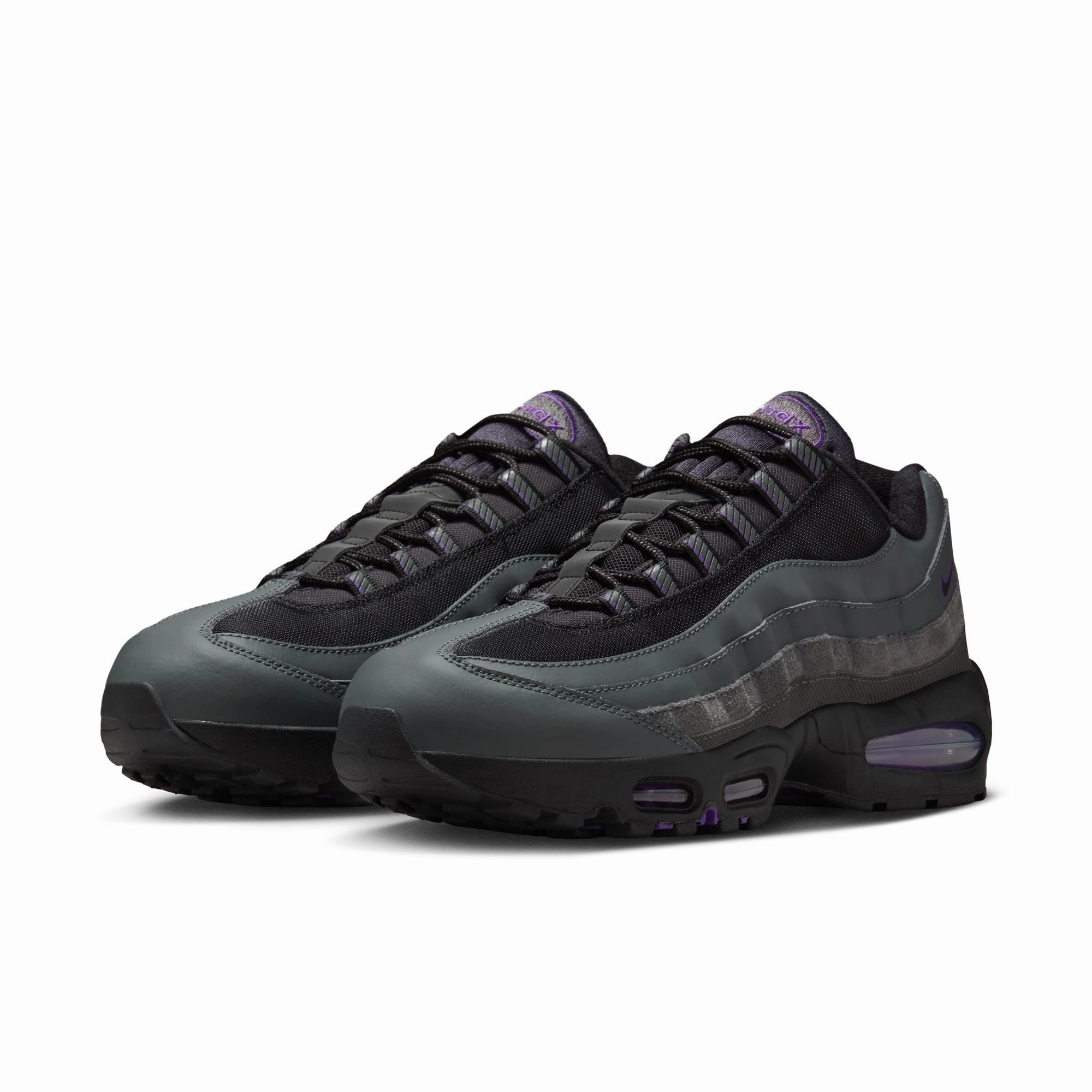 NIKE AIR MAX 95 OG IRON GREY/BLACK-WILD GRAPE-WHITE IH1228-001 Asics Mid Top Volleyball Shoes