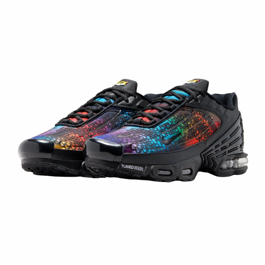 Asics Orthopedic Walking Shoes Nike Air Max Plus 3 Premium Rainbow Gradient Black Fuchsia Dream Racer Blue