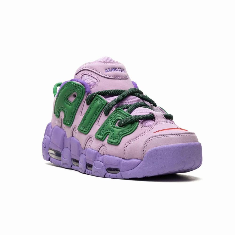 Nike Air More Uptempo Low AMBUSH Lilac Apple Green University Red Asics Gel Kenun Mx Running Shoes