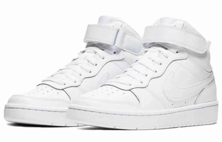 Nike Court Borough Mid 2 White GS Sneakers shoes With Original Box Asics Gel Nimbus 20 Running Shoes Review