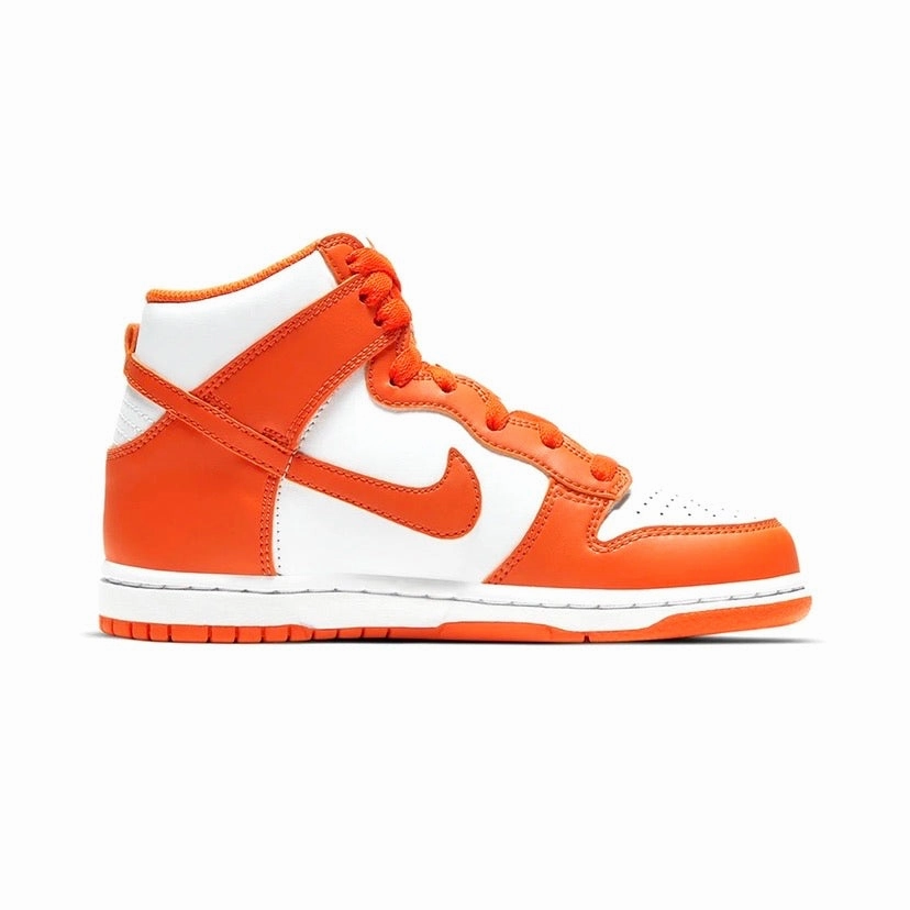 Brands Similar To Asics Nike Dunk Hi Retro GS Syracuse White Orange Blaze White