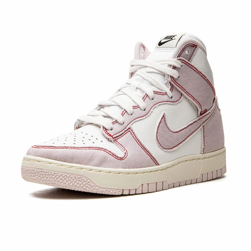 Nike Dunk High 1985 Barely Rose Denim Light Pink White Red Asics Gel Quantum 180 4 Running Shoes