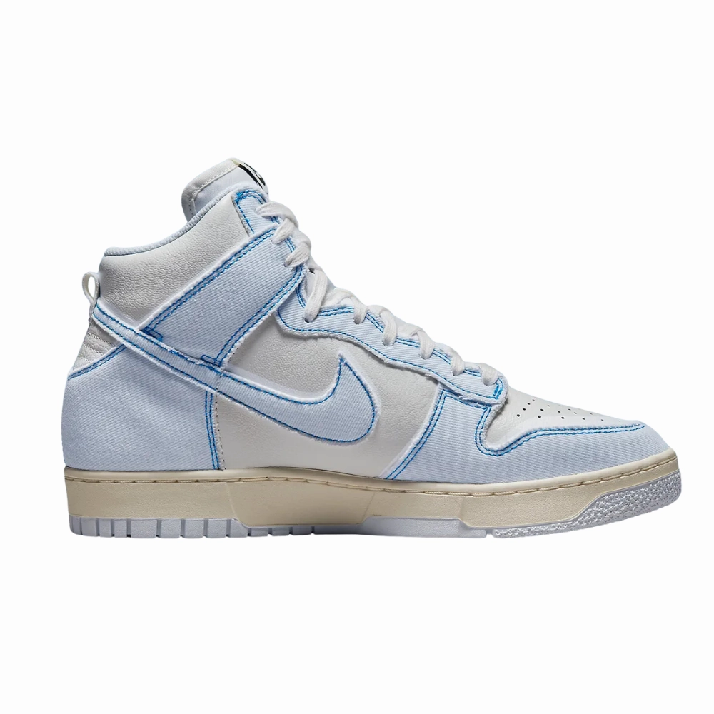 Nike Dunk High 1985 Blue Denim Light Blue White Blue Asics Novak Shoes