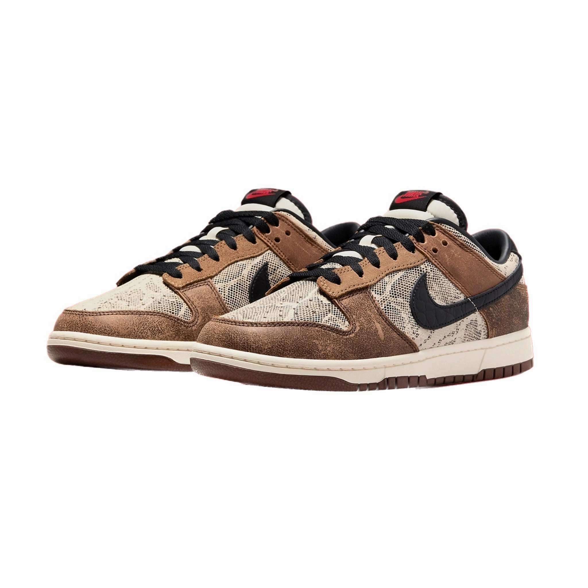 Nike Dunk Low Premium CO.JP Brown Snakeskin Natural Black Ale Brown Pecan Dark Driftwood University Asics Upcourt 3 Volleyball Shoes