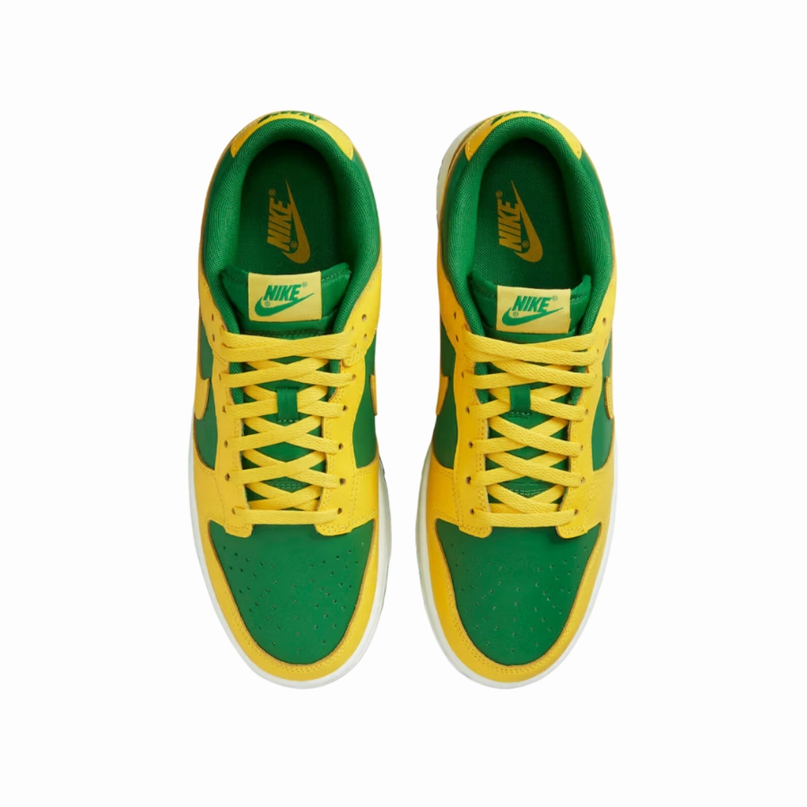 Nike Dunk Low Retro Reverse Brazil Apple Green Yellow Strike White Asics Lightweight Stability Running Shoes