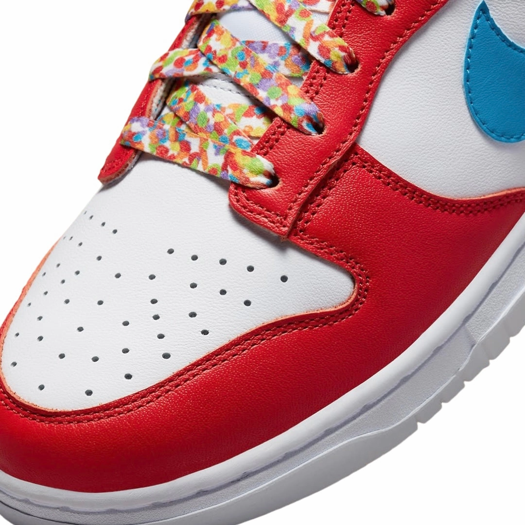 Asics Shoes Vs Skechers Nike Dunk Low x Lebron James "Fruity Pebbles" Habanero Red Laser Blue White