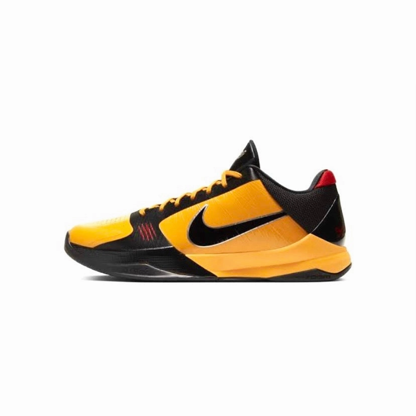 Nike Kobe 5 Protro Bruce Lee Yellow Del Sol Black Metallic Silver Asics Wrestling Shoes 2016