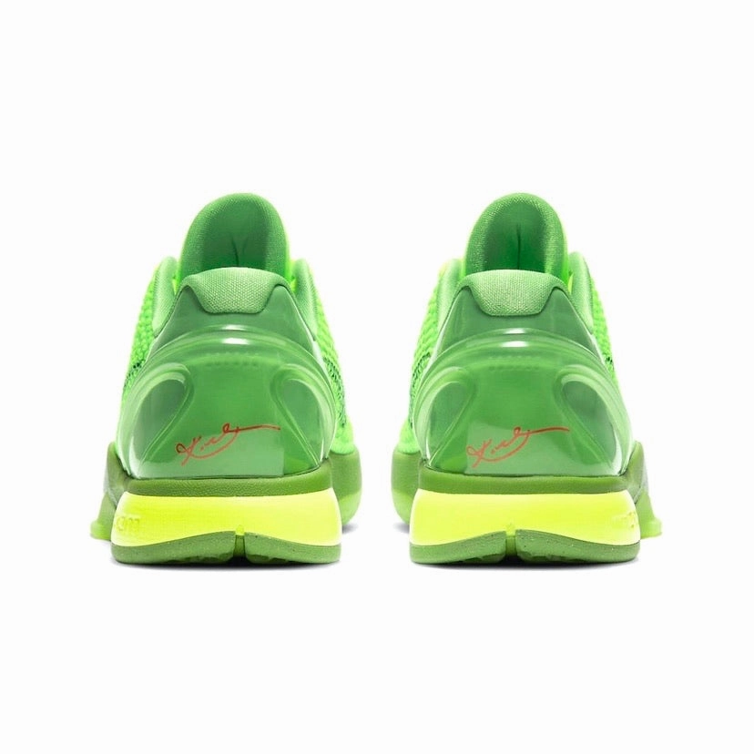 Nike Kobe 6 Protro Grinch (Includes Storyteller Collection Books) Green Apple Volt Crimson Black Asics Running Shoes Size Chart