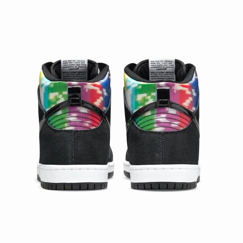 Nike SB Dunk High Pro TV Signal Black White Multi Panda Asics Speed Ff Hockey Shoes