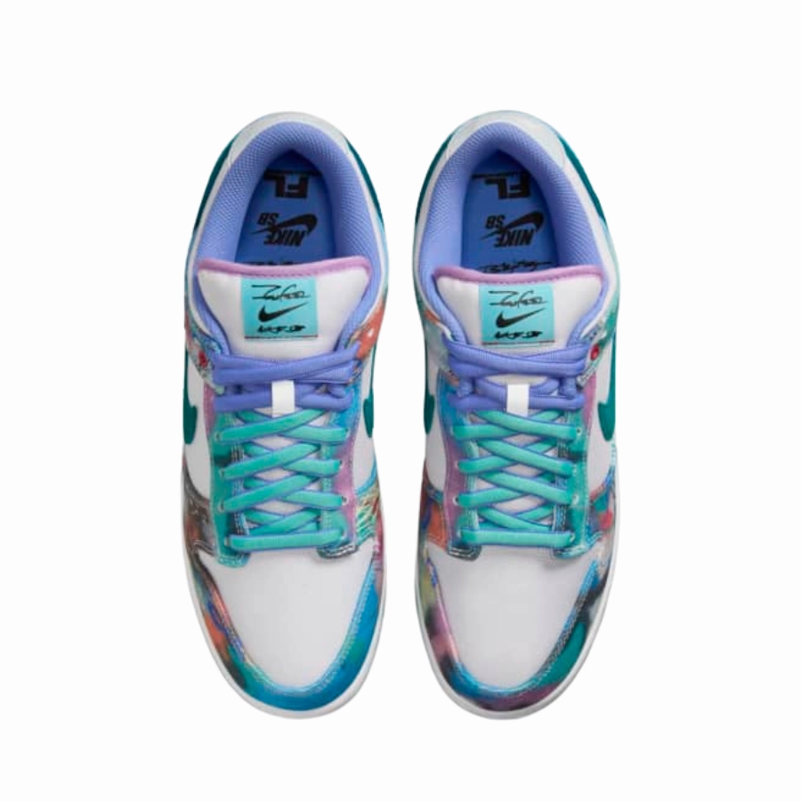 Asics Netball Shoes Nike SB Dunk Low Futura Laboratories Bleached Aqua Geode Teal White