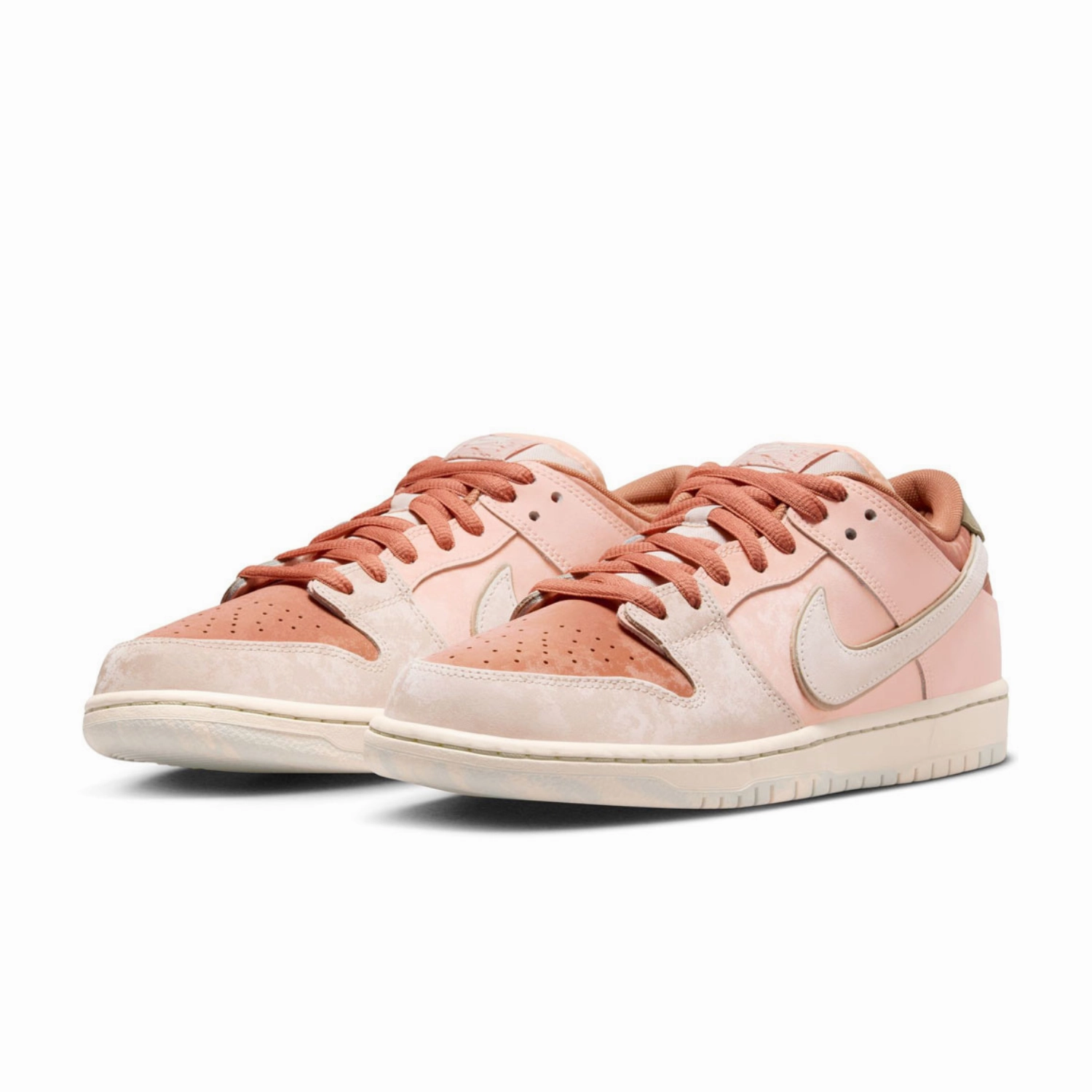 Purchase Asics Shoes Nike SB Dunk Low Pro PRM Trocadero Gardens Amber Brown Guava Ice Crimson Tint Neutral Olive Pale Ivory