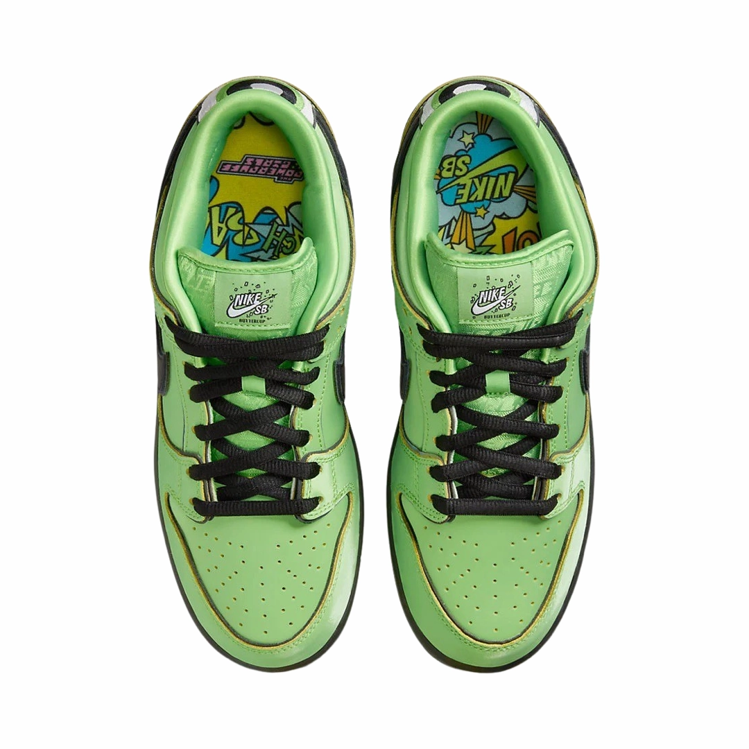 Asics Shoes Vs Adidas Nike SB Dunk Low Pro QS Powerpuff Girls Buttercup Mean Green Black Lotus Pink