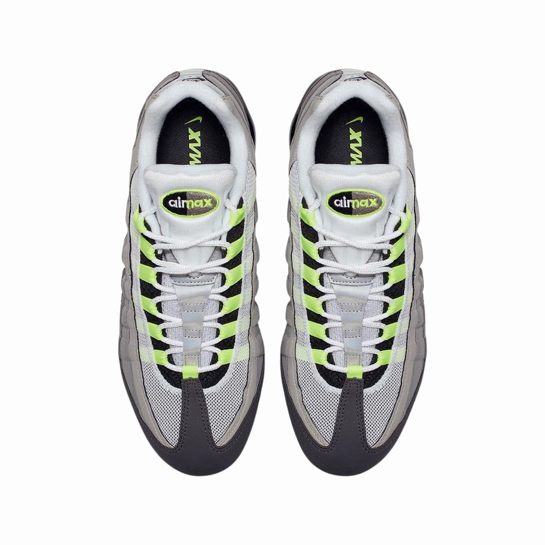 Asic Shoes Online Nike Vapormax 95 OG Neon (Replacement Box) Black Volt Medium Ash Dark Pewter Dust Granite