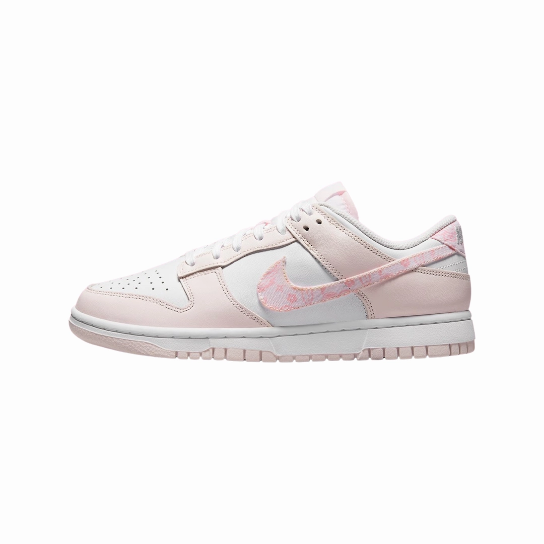 Nike Women's Dunk Low Pink Paisley White Pearl Pink Medium Soft Pink Asics Og Wrestling Shoes